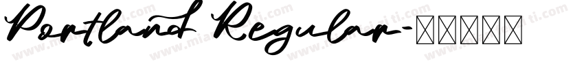 Portland Regular字体转换